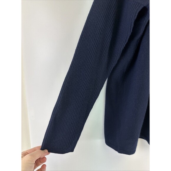 Peck And Peck Cashmere Sweater Wrap Ribbed Long Sleeve Clasp Round Womens XL - Picture 2 of 12